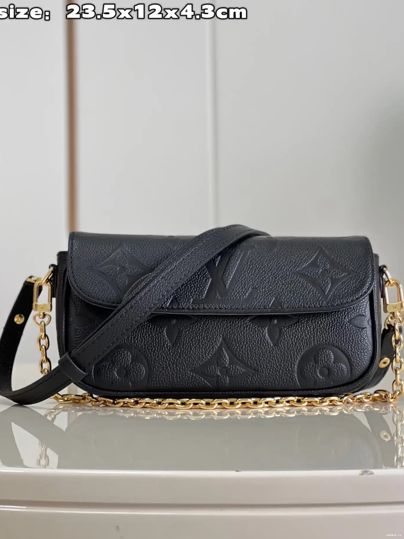WIS Ivy-23.5*12*4.3cm on Wallet VUITTON Chain LOUIS 0521